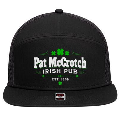 Funny St Patrick Was Italian St Patrick's Day 7 Panel Mesh Trucker Snapback Hat