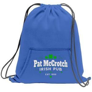 Funny St Patrick Was Italian St Patrick's Day Sweatshirt Cinch Pack Bag