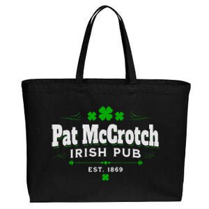 Funny St Patrick Was Italian St Patrick's Day Cotton Canvas Jumbo Tote