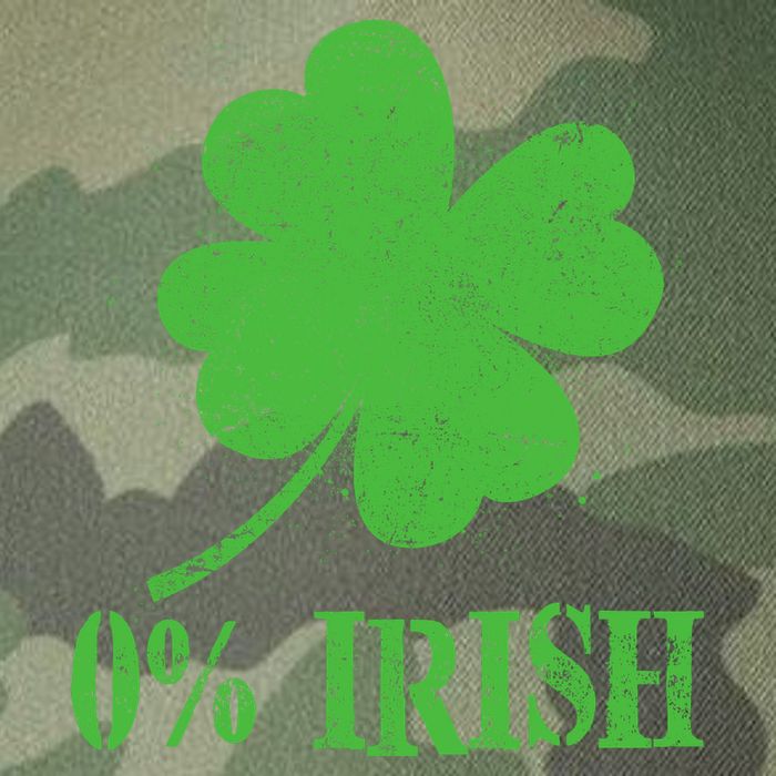 Funny St Patricks Day Zero Percent Irish Distressed Shamrock Clover Legacy Tie Dye Trucker Hat