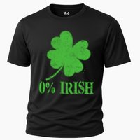 Funny St Patricks Day Zero Percent Irish Distressed Shamrock Clover Performance Shirt
