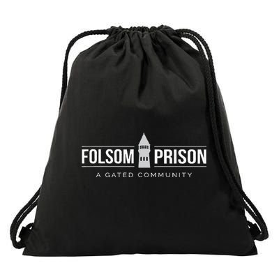 Folsom State Prison For Prison State Correctional Warden Drawstring Bag