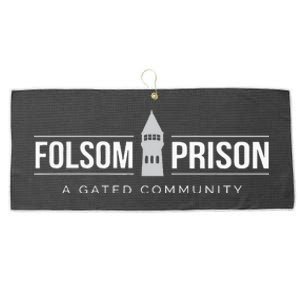 Folsom State Prison For Prison State Correctional Warden Large Microfiber Waffle Golf Towel