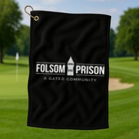 Folsom State Prison For Prison State Correctional Warden Golf Towel