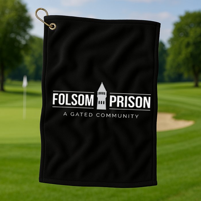 Folsom State Prison For Prison State Correctional Warden Golf Towel