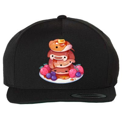 Fluffy Sea Pancakes Wool Snapback Cap