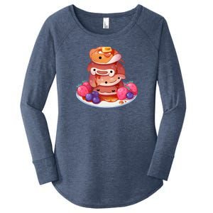 Fluffy Sea Pancakes Women's Perfect Tri Tunic Long Sleeve Shirt