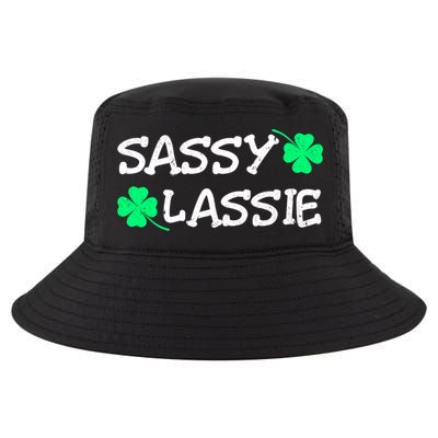 Funny St Pattys Day Girls St Patricks Day Women Sassy Lassie Gift Cool Comfort Performance Bucket Hat