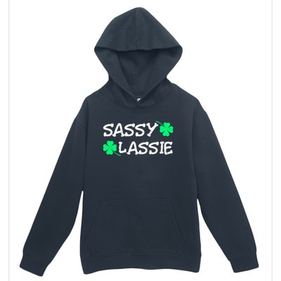 Funny St Pattys Day Girls St Patricks Day Women Sassy Lassie Gift Urban Pullover Hoodie