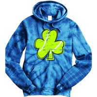 Funny Saint Patricks Day Shamrock Vintage Graphic Tennis Great Gift Tie Dye Hoodie