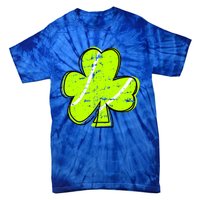 Funny Saint Patricks Day Shamrock Vintage Graphic Tennis Great Gift Tie-Dye T-Shirt