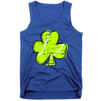 Funny Saint Patricks Day Shamrock Vintage Graphic Tennis Great Gift Tank Top