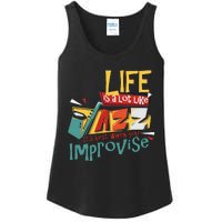 Funny Sax Player Gifts Jazz Music Saxophone Ladies Essential Tank