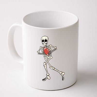 Funny Skeleton Playing Football Halloween Gift Coffee Mug