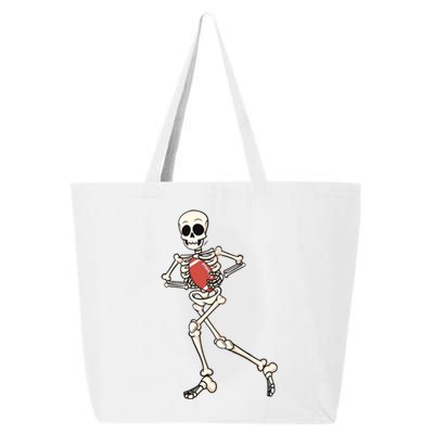 Funny Skeleton Playing Football Halloween Gift 25L Jumbo Tote