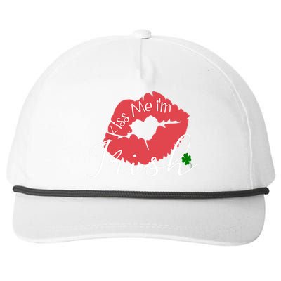 Funny St Patricks Day Outfit For Shenanigan Kiss Me Im Irish Snapback Five-Panel Rope Hat