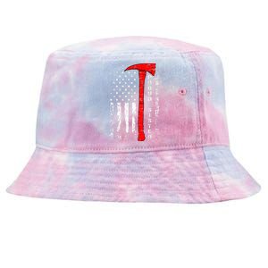 Firefighter Sister Proud Sister Of Firefighter Gift Tie-Dyed Bucket Hat