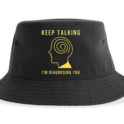 Funny Sarcastic Psychology Psychologist Sustainable Bucket Hat