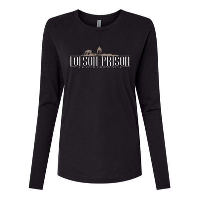 Folsom State Prison Prison State Correctional Warden Womens Cotton Relaxed Long Sleeve T-Shirt