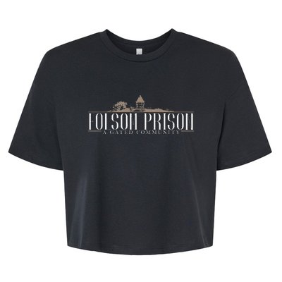 Folsom State Prison Prison State Correctional Warden Bella+Canvas Jersey Crop Tee