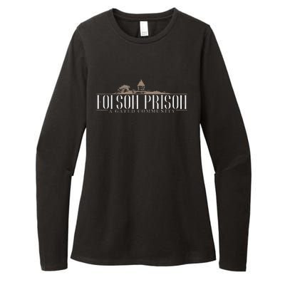 Folsom State Prison Prison State Correctional Warden Womens CVC Long Sleeve Shirt