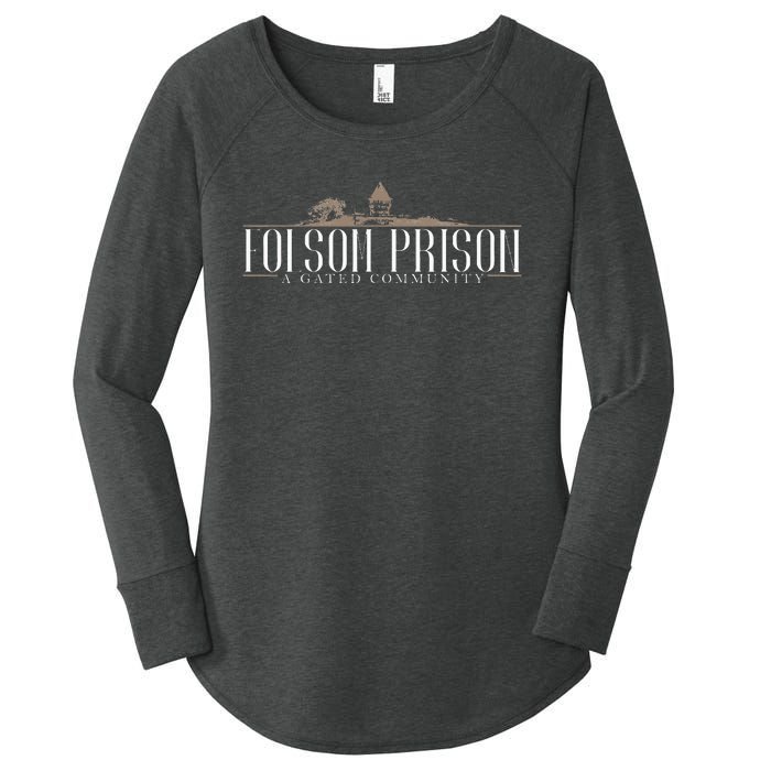 Folsom State Prison Prison State Correctional Warden Women's Perfect Tri Tunic Long Sleeve Shirt