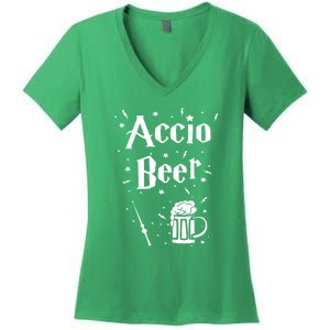 Funny St. PatrickS Day Irish Accio Beer Gift Women's V-Neck T-Shirt