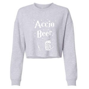 Funny St. PatrickS Day Irish Accio Beer Gift Cropped Pullover Crew