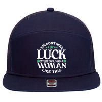 Funny St. Patricks Day Outfit - St. Patrick's Day 7 Panel Mesh Trucker Snapback Hat