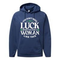 Funny St. Patricks Day Outfit - St. Patrick's Day Performance Fleece Hoodie