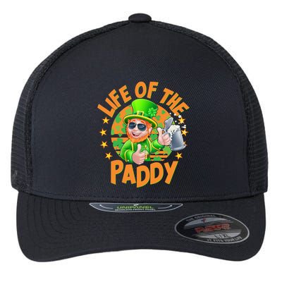 Funny St Patricks Day Life Of The Paddy Leprechaun Beer Flexfit Unipanel Trucker Cap