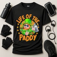 Funny St Patricks Day Life Of The Paddy Leprechaun Beer Cooling Performance Crew T-Shirt