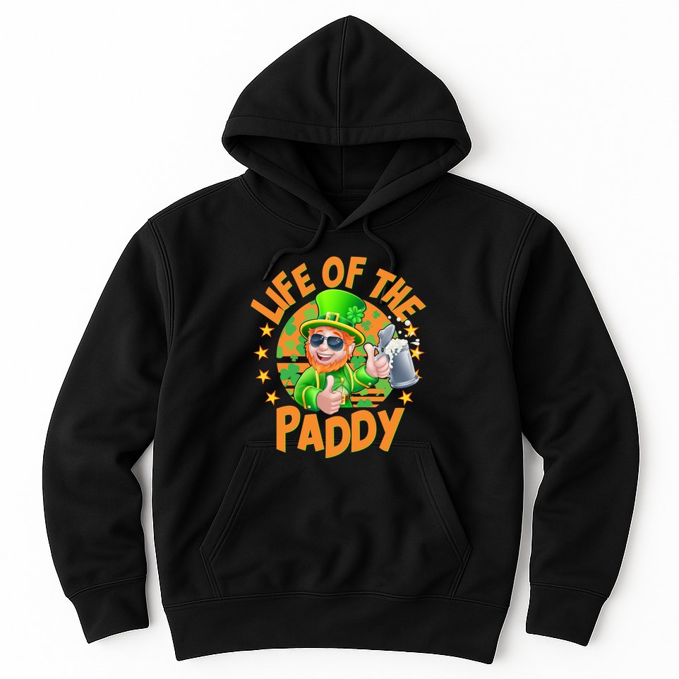 Funny St Patricks Day Life Of The Paddy Leprechaun Beer Hoodie