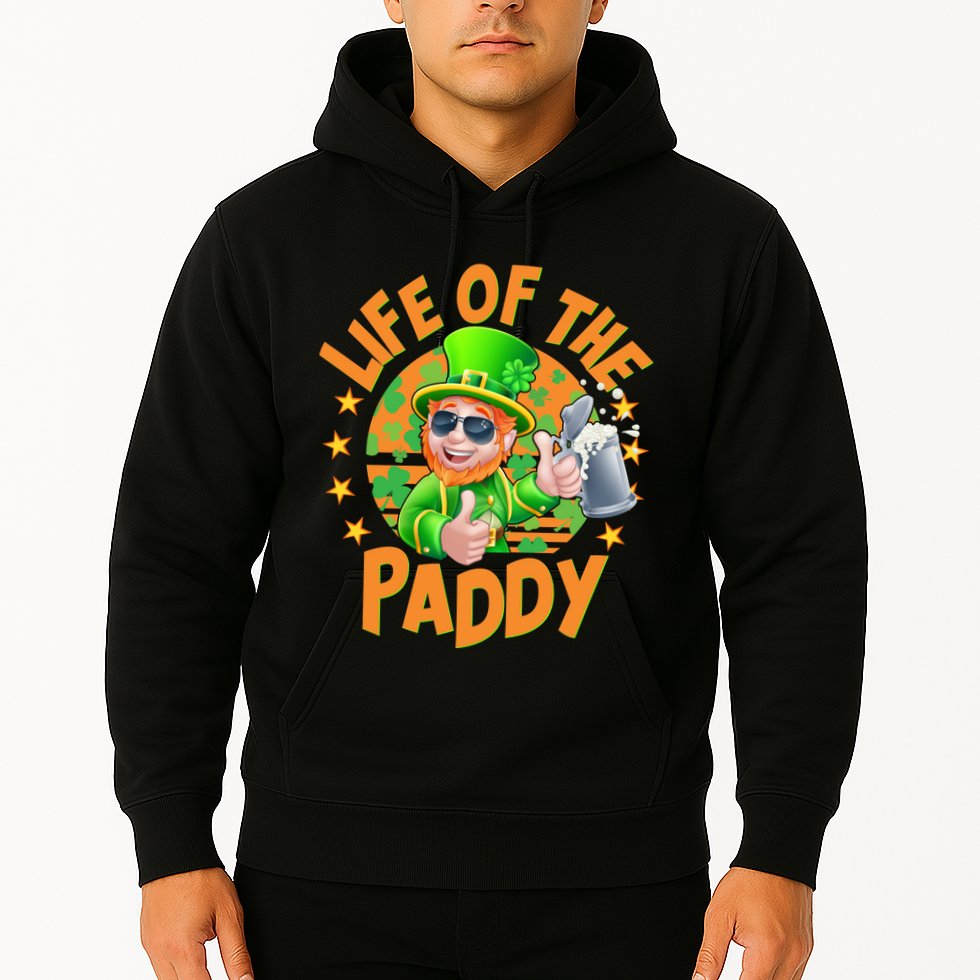 Funny St Patricks Day Life Of The Paddy Leprechaun Beer Hoodie