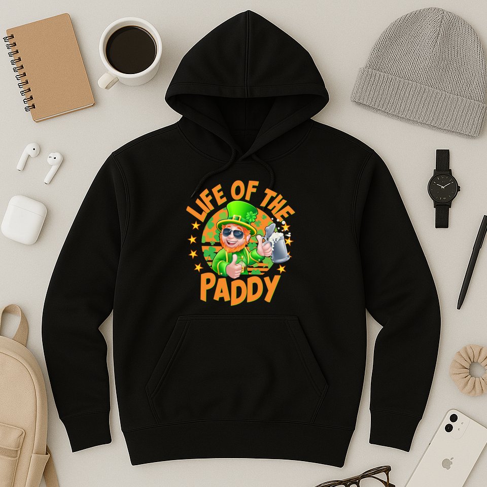 Funny St Patricks Day Life Of The Paddy Leprechaun Beer Hoodie
