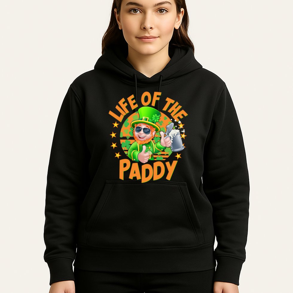 Funny St Patricks Day Life Of The Paddy Leprechaun Beer Hoodie