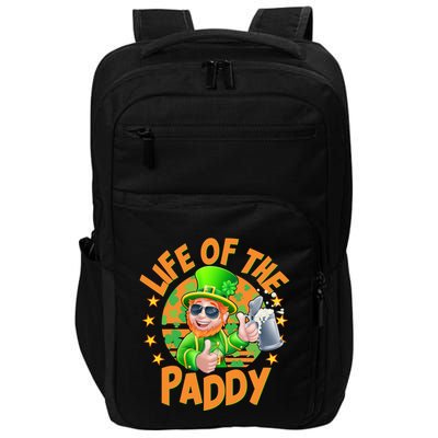 Funny St Patricks Day Life Of The Paddy Leprechaun Beer Impact Tech Backpack