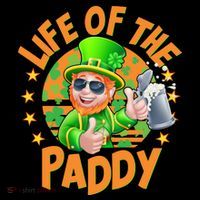 Funny St Patricks Day Life Of The Paddy Leprechaun Beer 7-Panel Snapback Hat