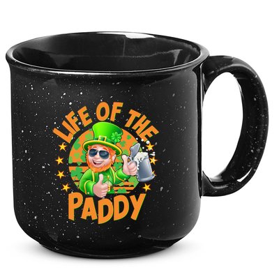 Funny St Patricks Day Life Of The Paddy Leprechaun Beer 15oz Campfire Ceramic Mug