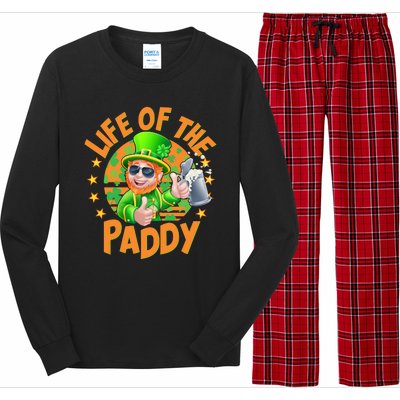 Funny St Patricks Day Life Of The Paddy Leprechaun Beer Long Sleeve Pajama Set