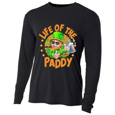 Funny St Patricks Day Life Of The Paddy Leprechaun Beer Cooling Performance Long Sleeve Crew