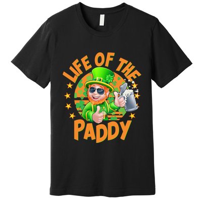 Funny St Patricks Day Life Of The Paddy Leprechaun Beer Premium T-Shirt