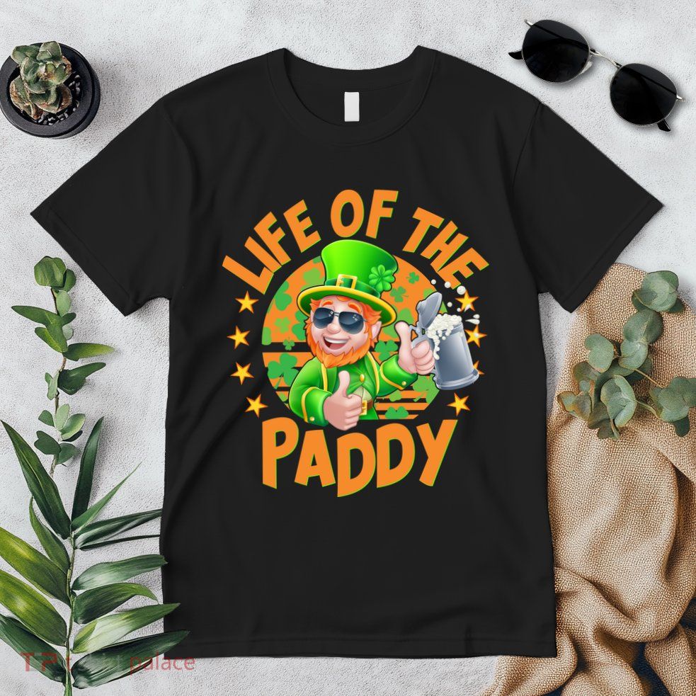Funny St Patricks Day Life Of The Paddy Leprechaun Beer Premium T-Shirt
