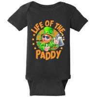 Funny St Patricks Day Life Of The Paddy Leprechaun Beer Baby Bodysuit