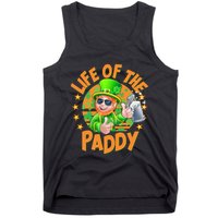 Funny St Patricks Day Life Of The Paddy Leprechaun Beer Tank Top