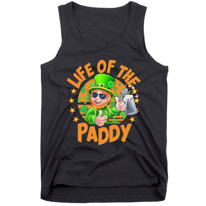 Funny St Patricks Day Life Of The Paddy Leprechaun Beer Tank Top