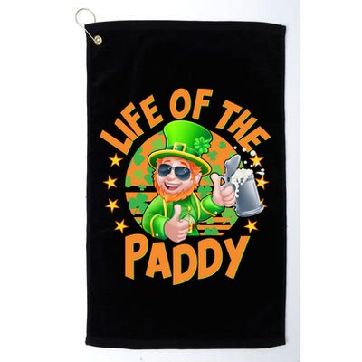 Funny St Patricks Day Life Of The Paddy Leprechaun Beer Golf Towel