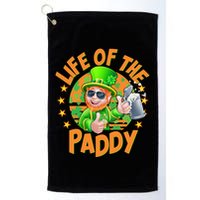 Funny St Patricks Day Life Of The Paddy Leprechaun Beer Golf Towel