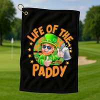 Funny St Patricks Day Life Of The Paddy Leprechaun Beer Golf Towel