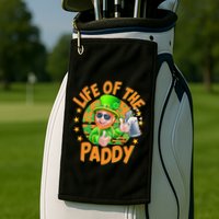 Funny St Patricks Day Life Of The Paddy Leprechaun Beer Golf Towel